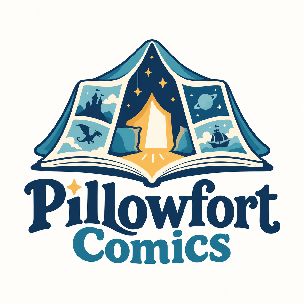 Pillowfort Comics story portal logo